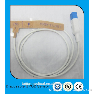 hospital use 3ft medaplast disposable Spo2 sensor compaible for patient monitor HP